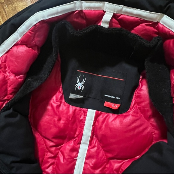 Spyder Down Filled Black Ski Jacket - Picture 3 of 6